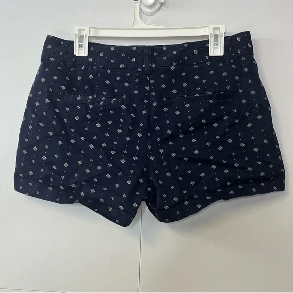 Women’s GAP City Short Navy Blue White Print Shorts. Size 10 - Picture 13 of 13